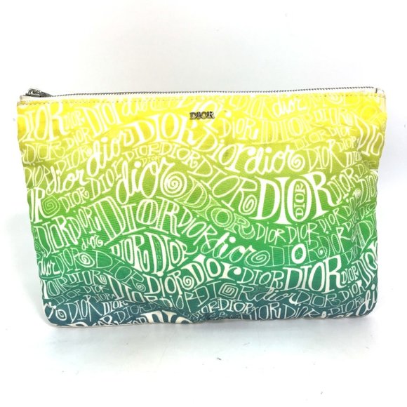 Christian Dior Dior and STUSSY collaboration clutch bag, pouch, nylon, men's,...